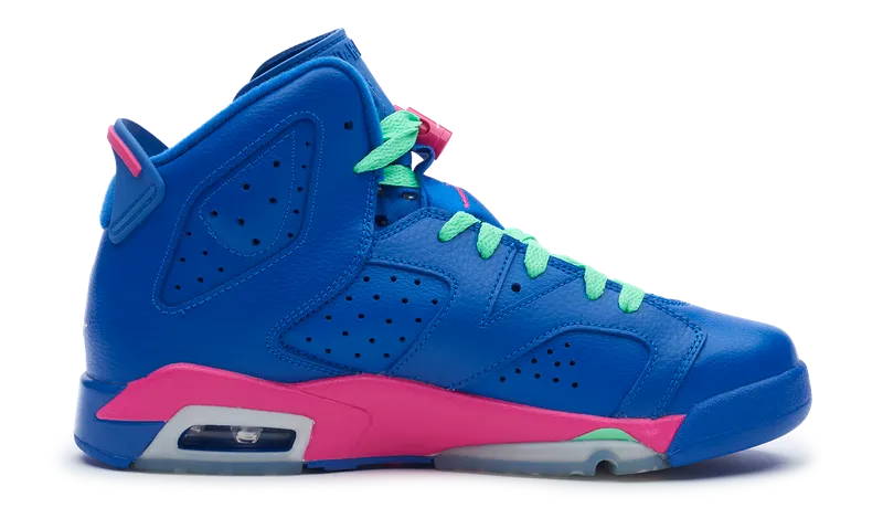 Nike Jordan 6 Retro Game Royal Pink GS 2014 (543390-439) Youth Size 6Y-7Y Shoes