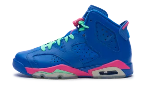 Nike Jordan 6 Retro Game Royal Pink GS 2014 (543390-439) Youth Size 6Y-7Y Shoes