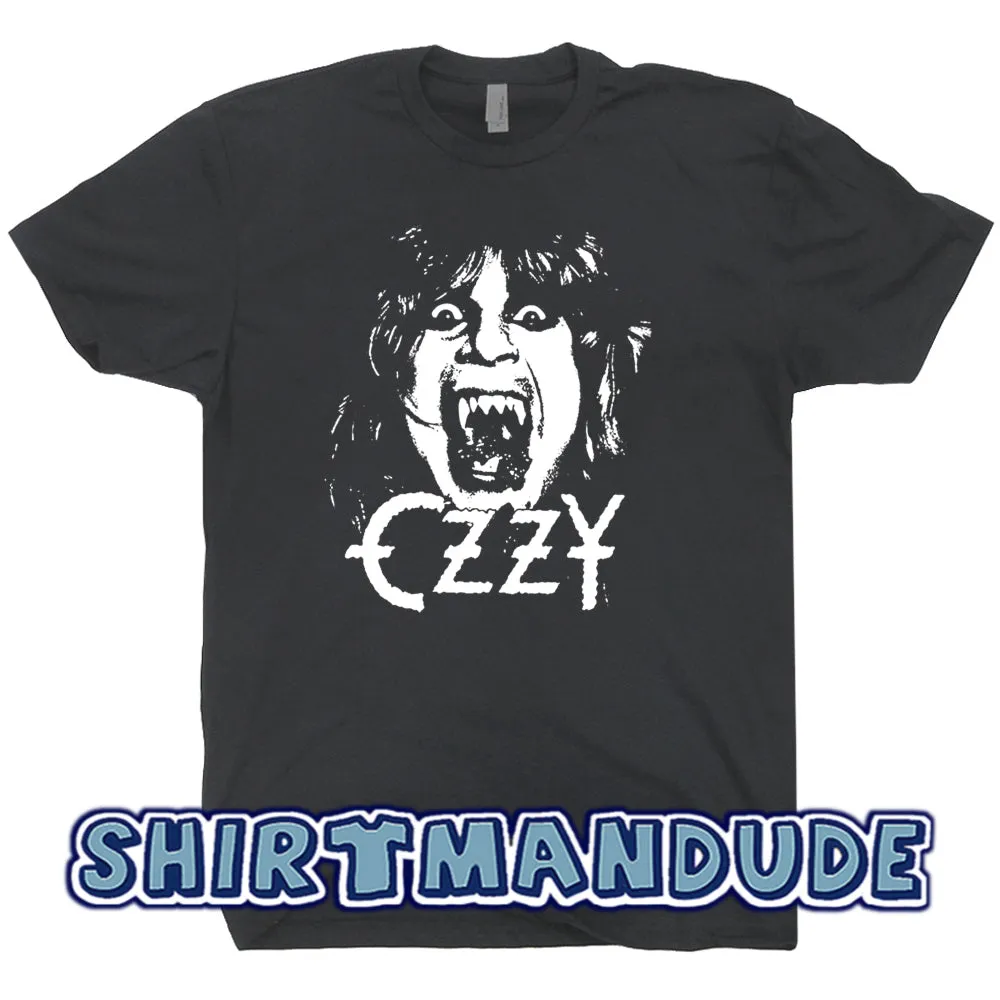 Ozzy Osbourne T Shirt Crazy Train Vintage Rock T Shirts 80s Metal Band