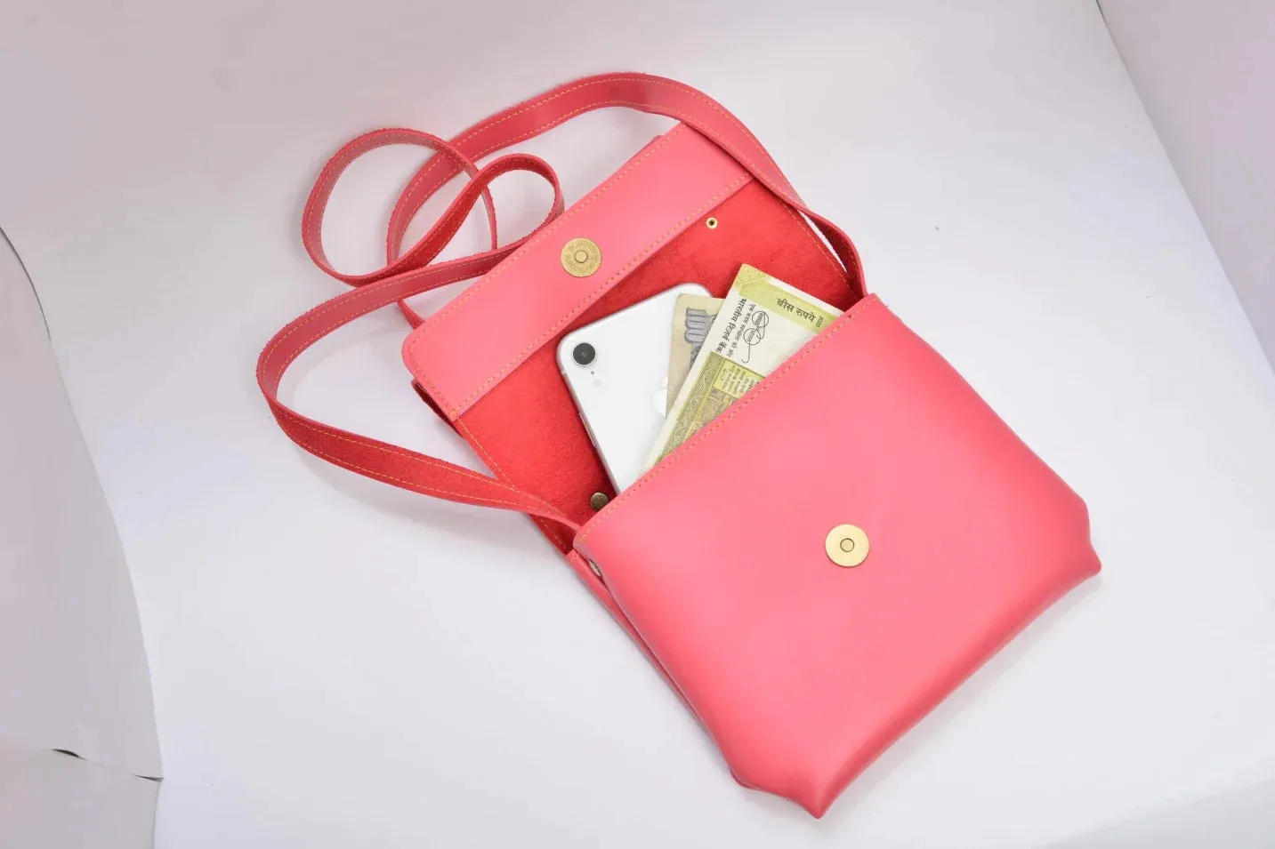 Personalized Mini make up kit   Sling bag - Pink