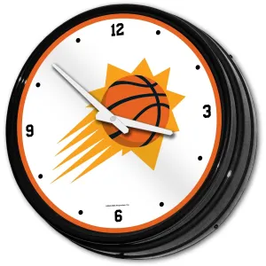 Phoenix Suns: Retro Lighted Wall Clock