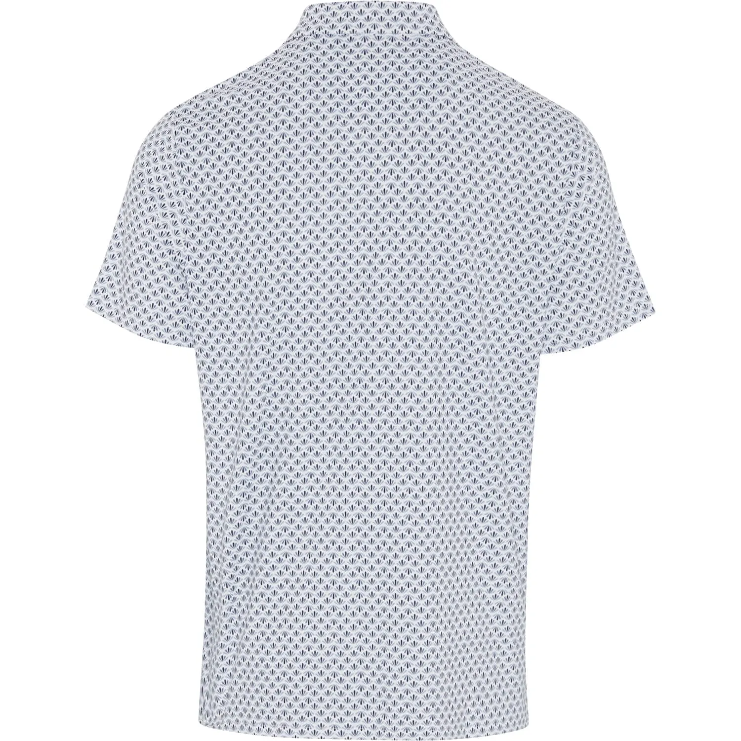 Polo de golf con diseño geométrico retro de pingüinos