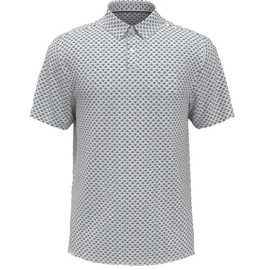 Polo de golf con diseño geométrico retro de pingüinos