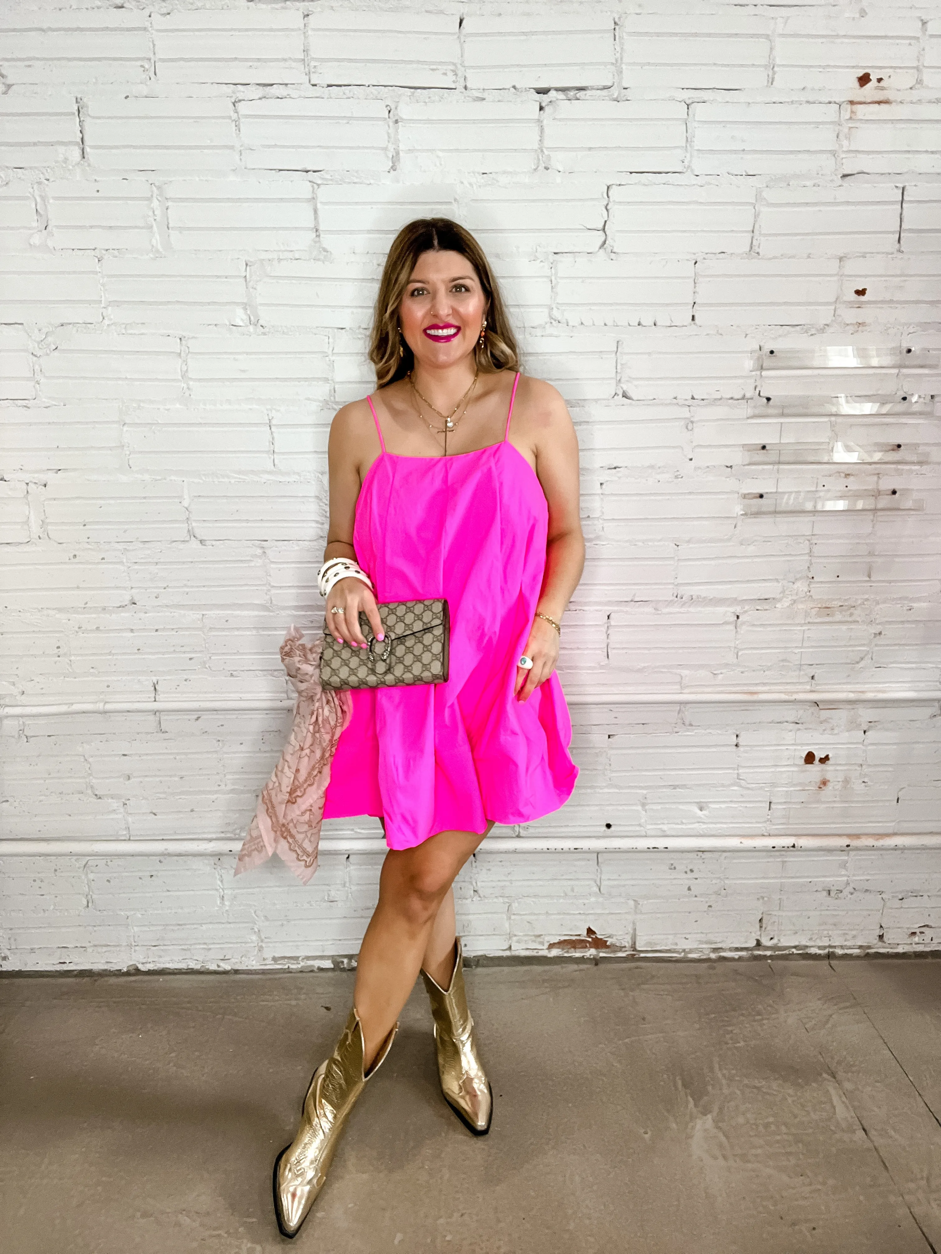 Pretty In Pink Trapeze Mini Dress