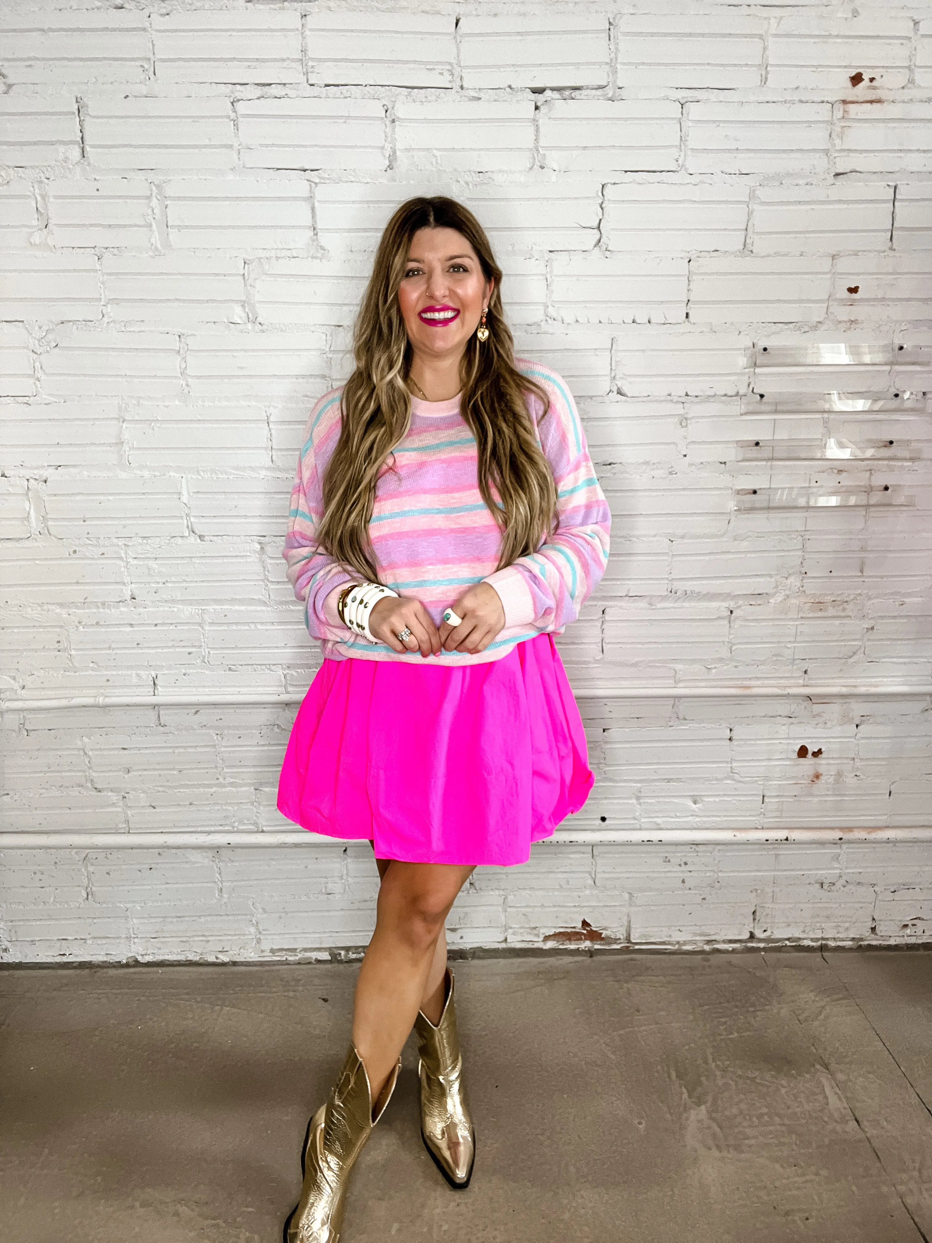 Pretty In Pink Trapeze Mini Dress