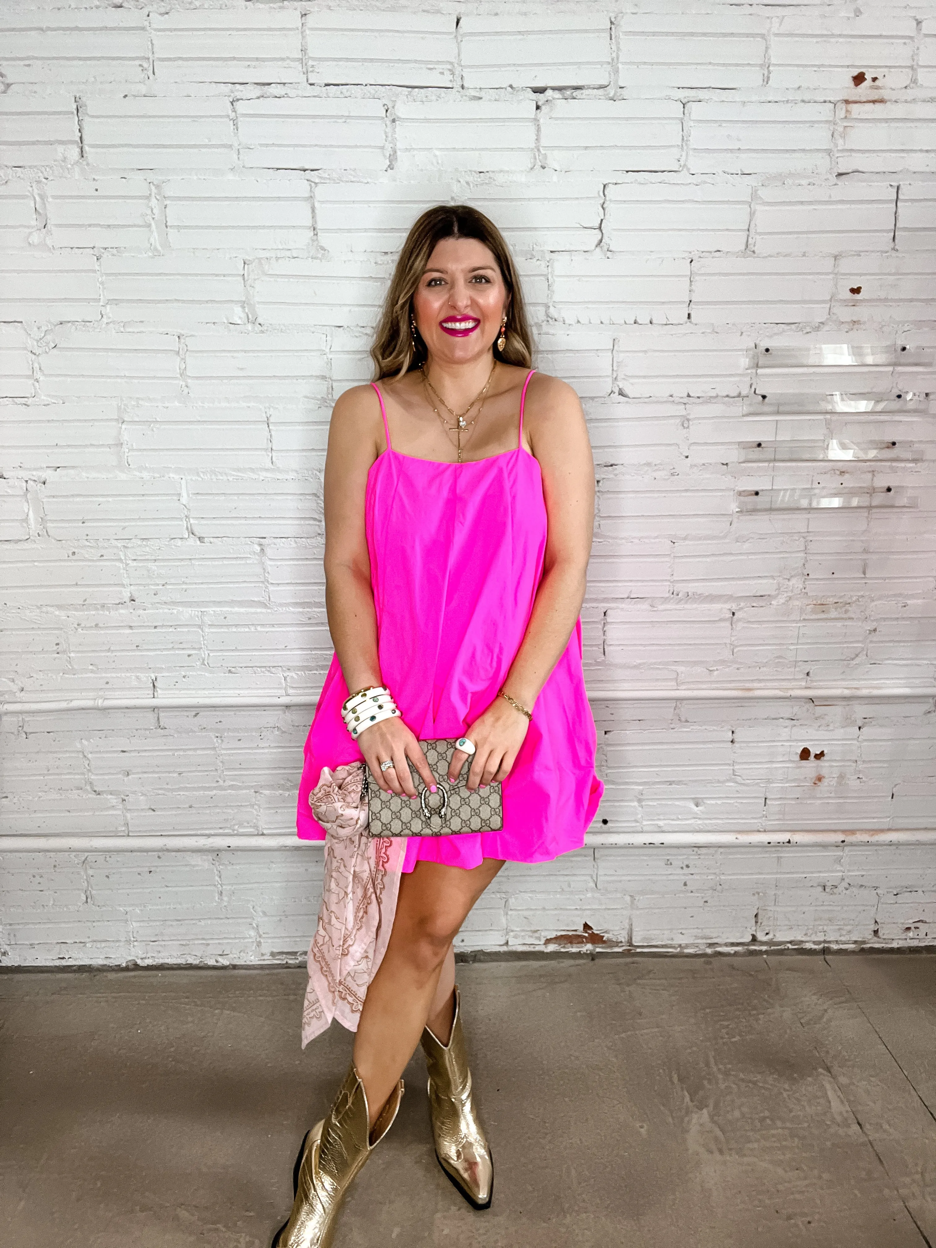 Pretty In Pink Trapeze Mini Dress