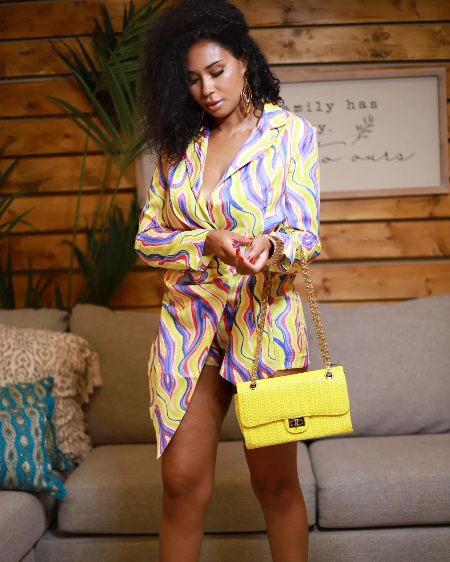Printed Zag Romper