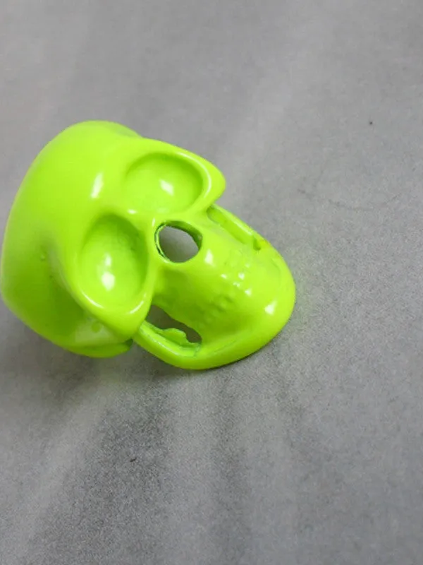 punk colour skull ring