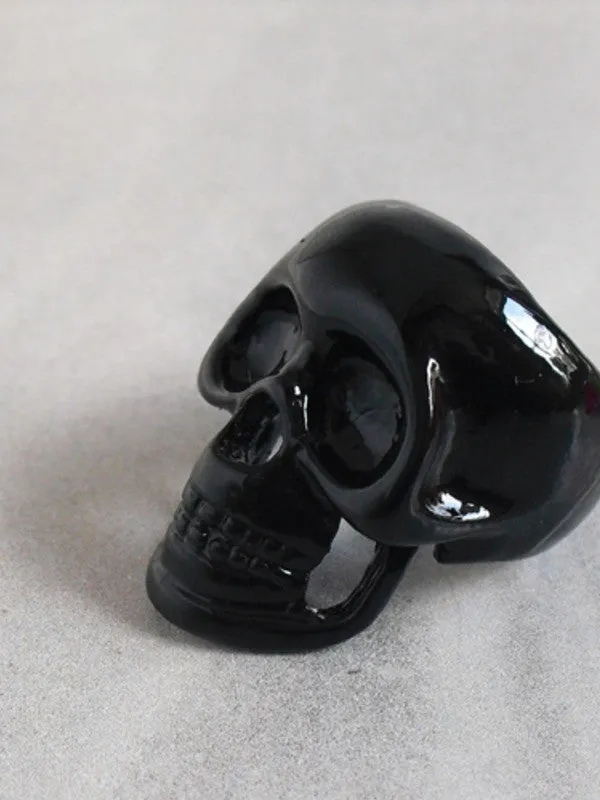 punk colour skull ring