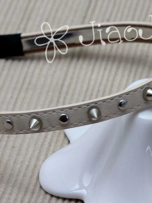 punk rivet headband