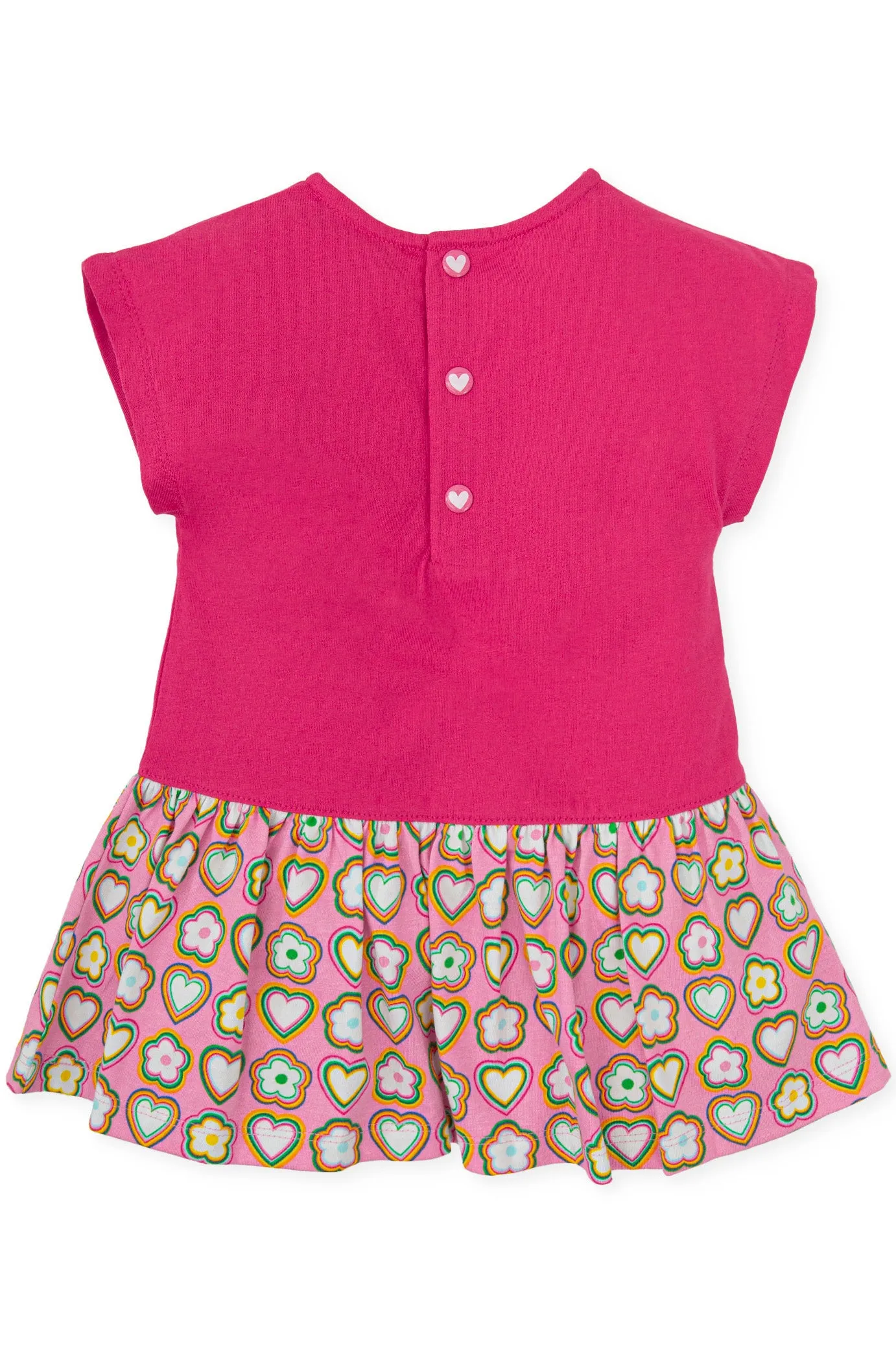 "Alanna" Fuchsia Retro Floral Dress