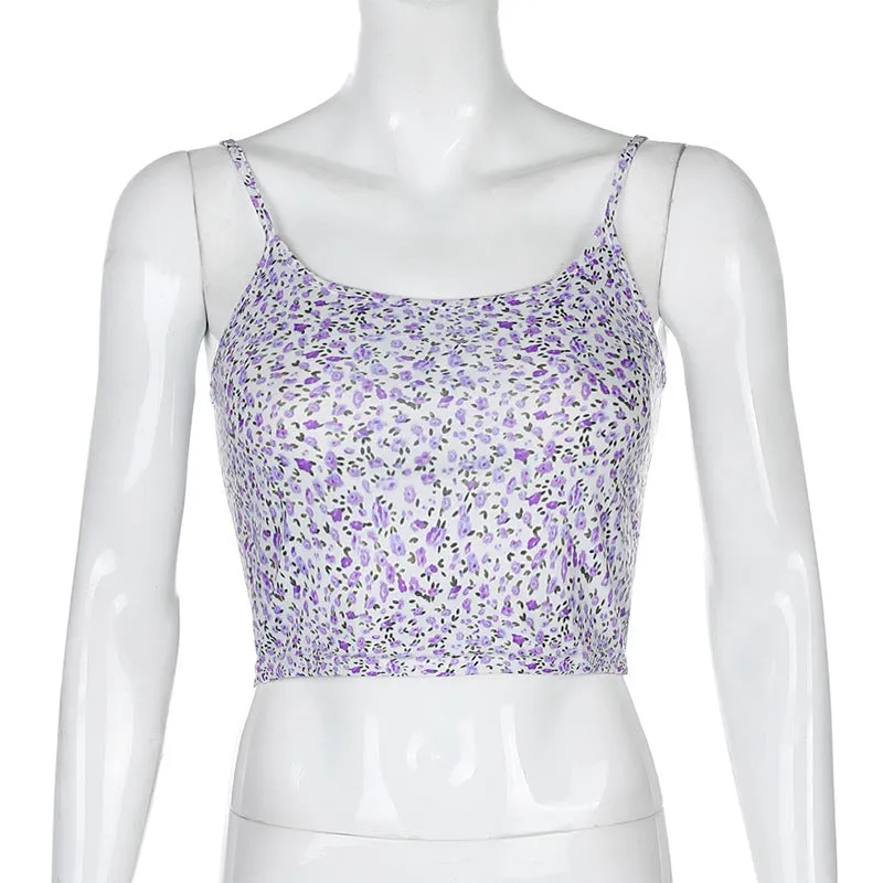 "PURPLE FLORAL" VEST N072913