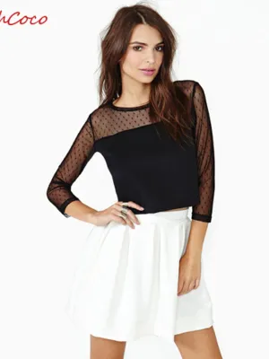rachel meshed top