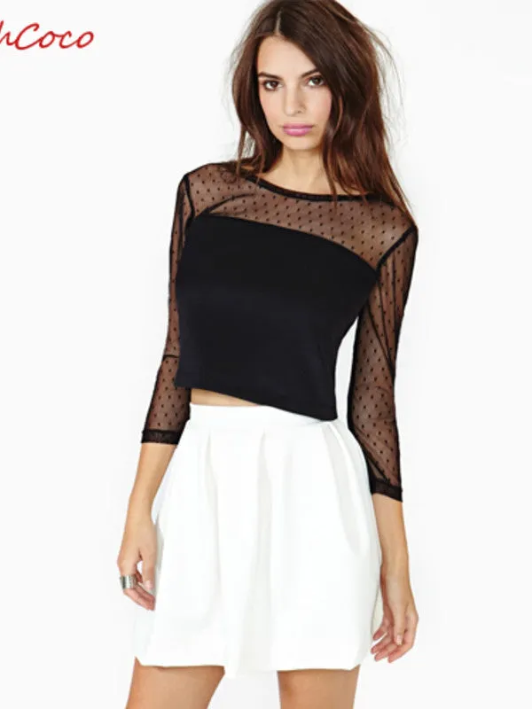 rachel meshed top