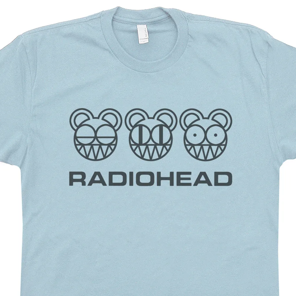 Radiohead T Shirt Vintage Rock T Shirts Mouse Graphic