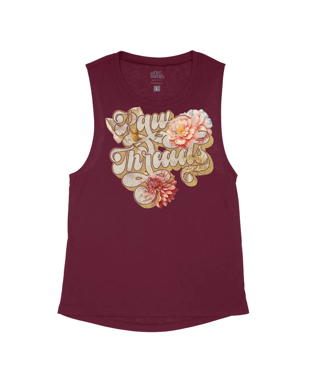 Raw Threads Logo Retro Floral Vintage
