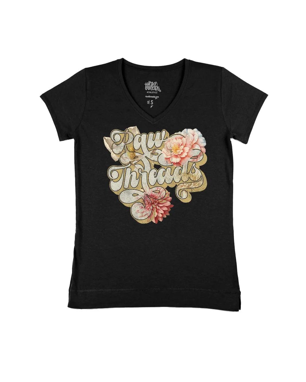 Raw Threads Logo Retro Floral Vintage