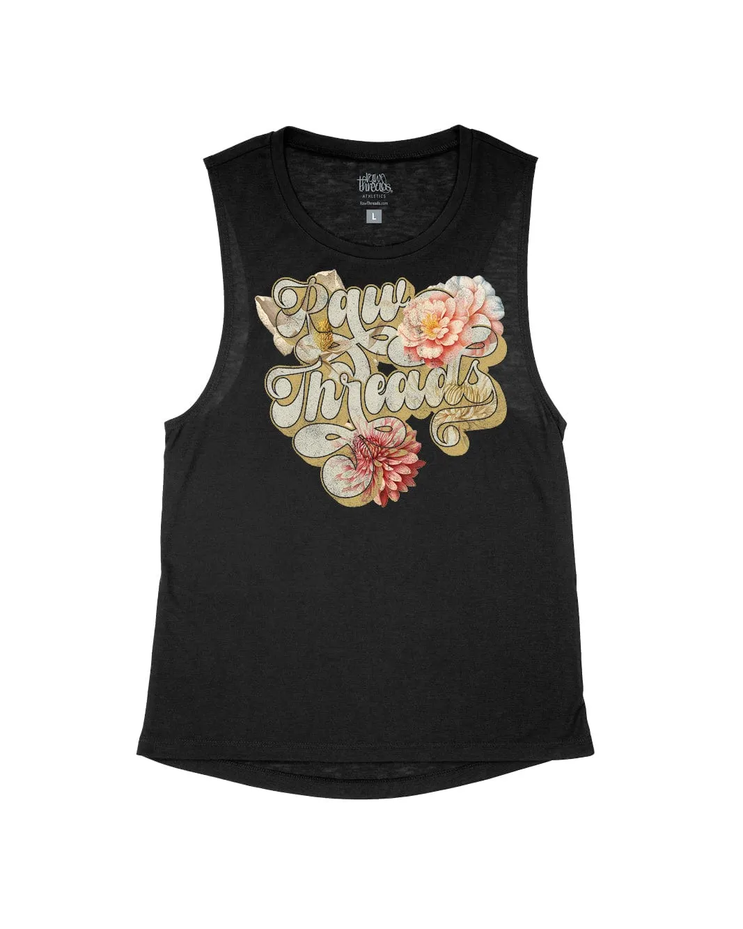 Raw Threads Logo Retro Floral Vintage