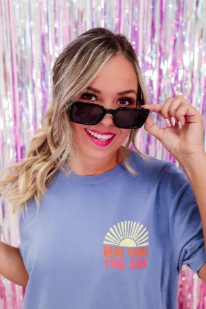 Rectangle Retro Fashion Sunglasses - Black