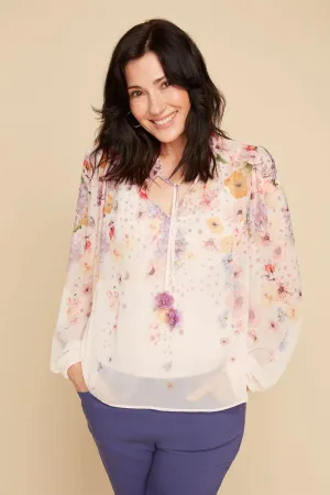 Renuar Collection Peasant-Style Blouse, Style #R5143