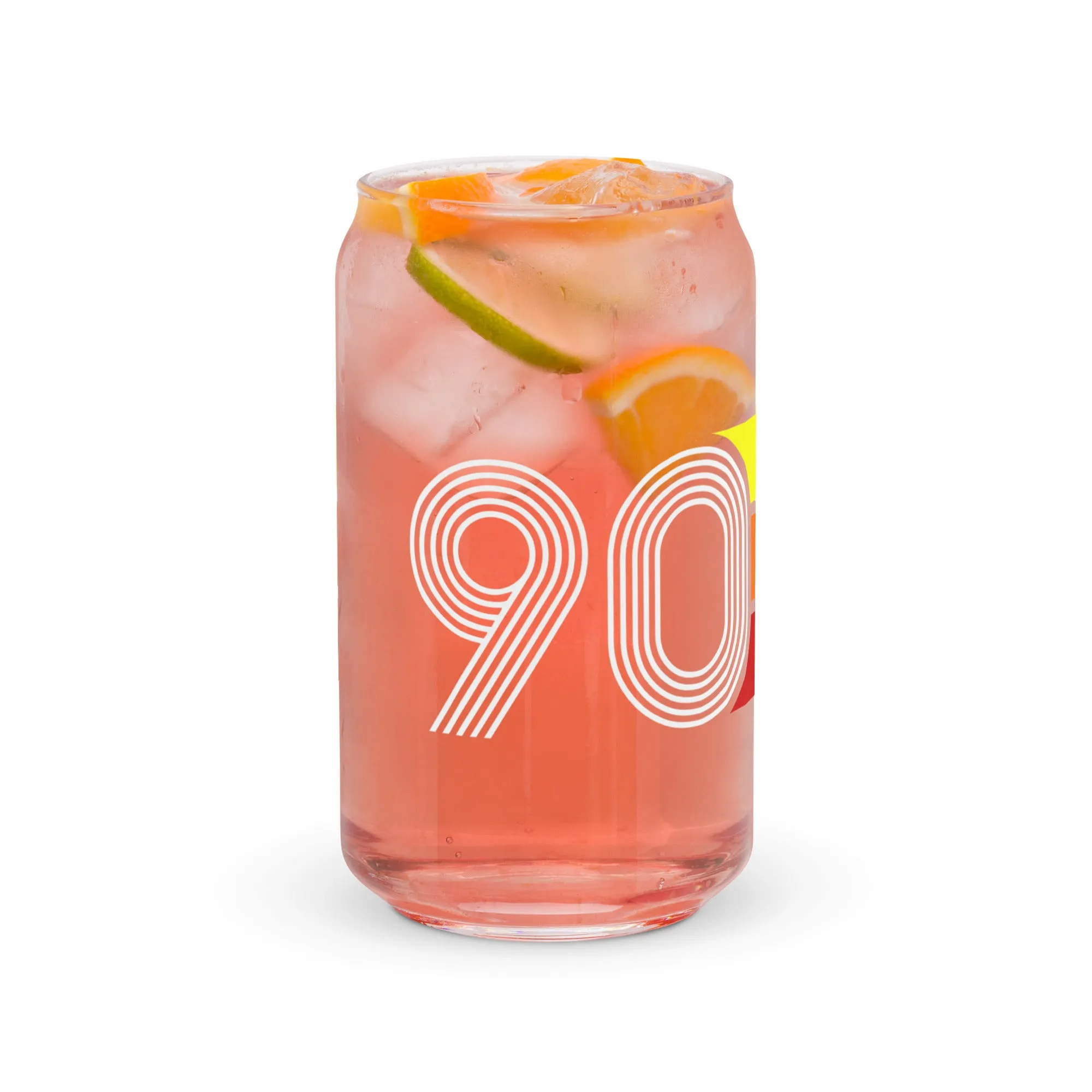 Retro 1990 Can-shaped glass