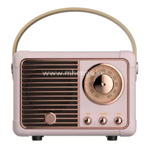 Retro Bluetooth Speaker, Vintage Decor, Mini Wireless Bluetooth Speaker, Cute Old Fashion Style for Kitchen Desk Bedroom Office Party Outdoor Accessories for iPhone Android