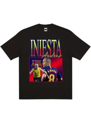 Retro Football Gang Iniesta T-Shirt