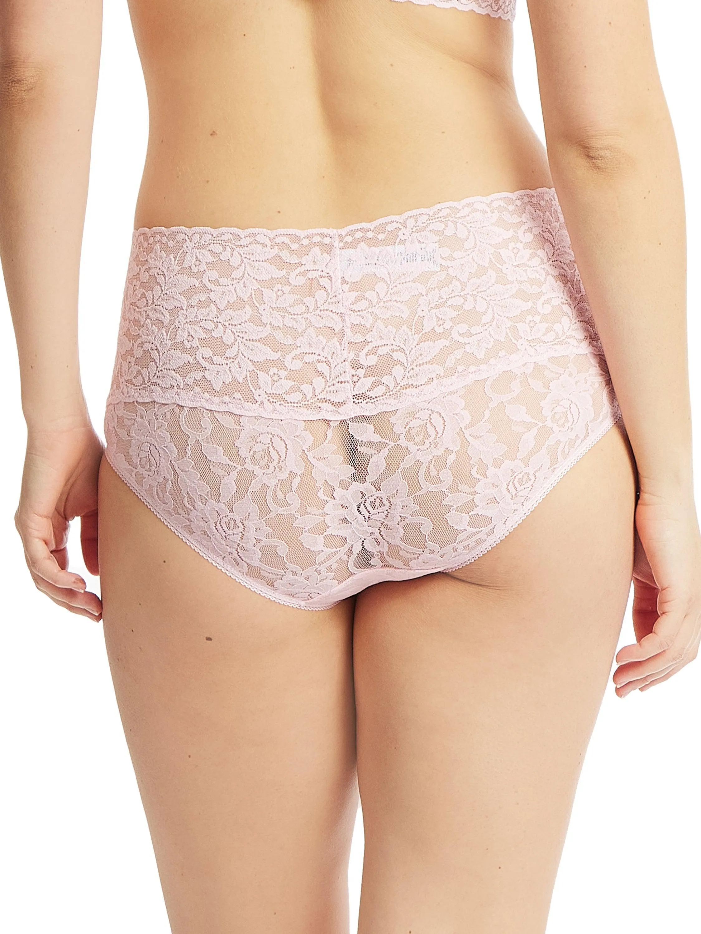 Retro Lace V-Kini Bliss Pink