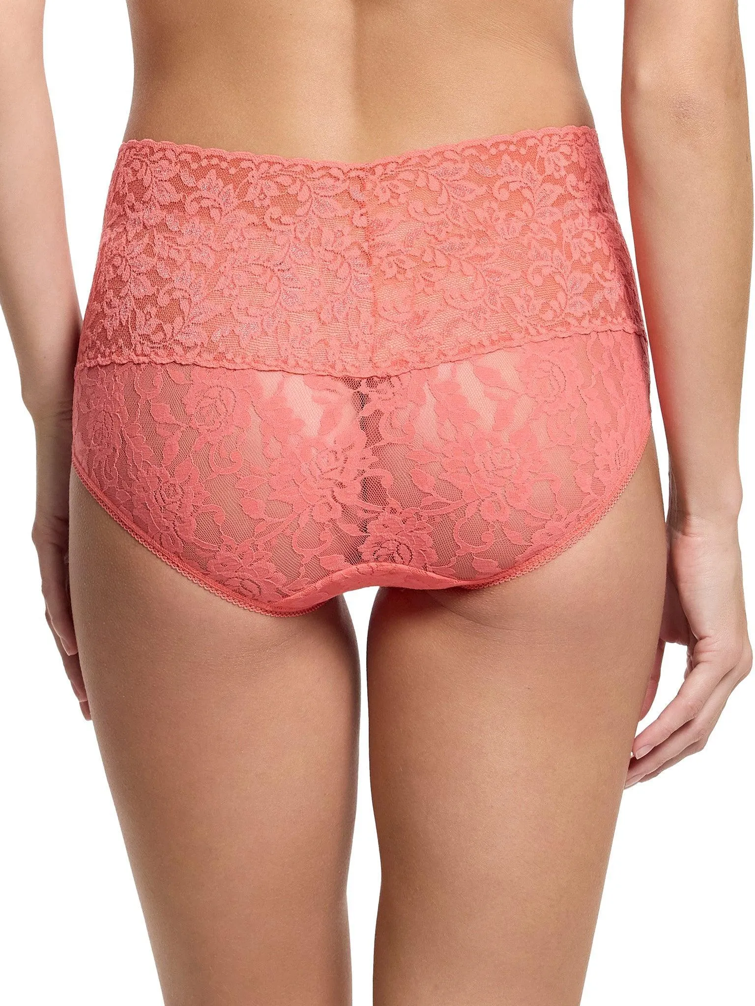Retro Lace V-Kini Courageous Coral