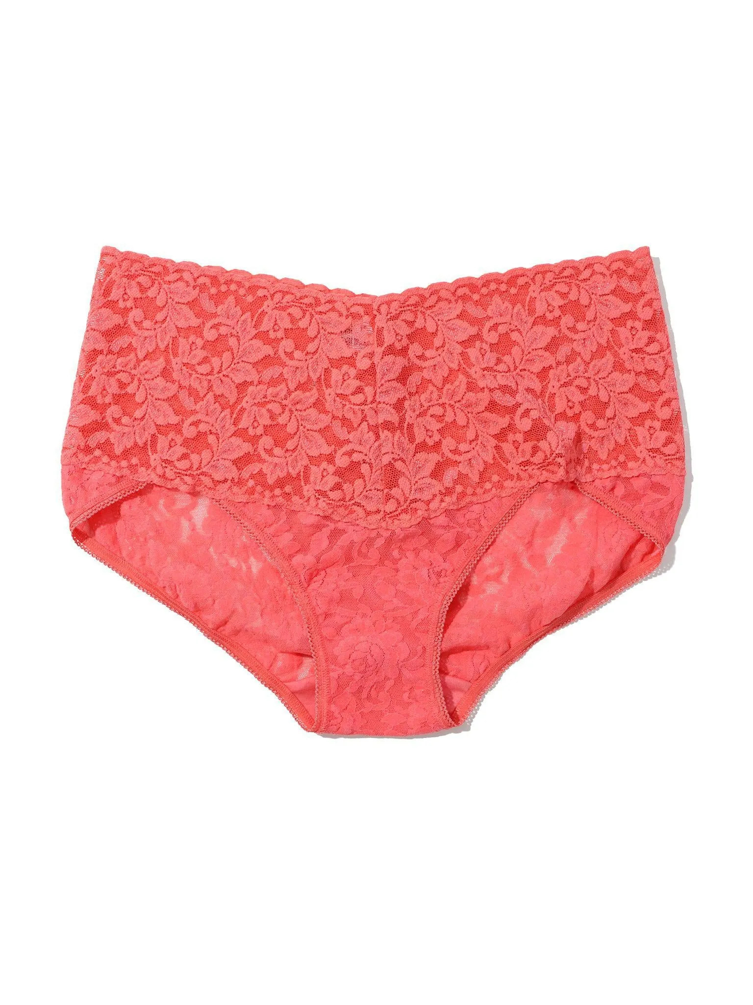 Retro Lace V-Kini Courageous Coral