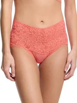 Retro Lace V-Kini Courageous Coral