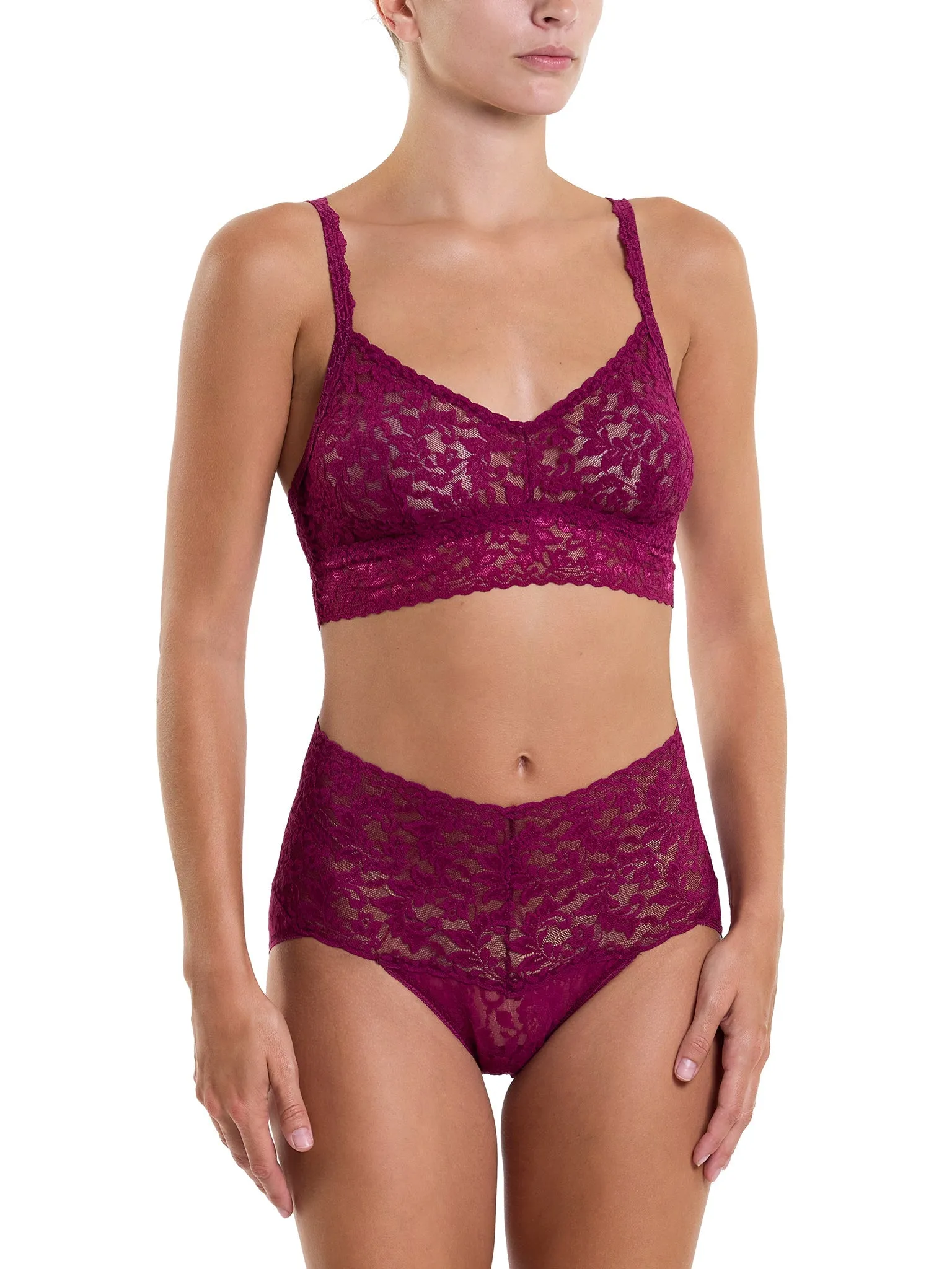 Retro Lace V-Kini Sugar Plum Red Sale