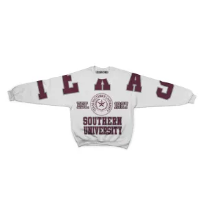 Retro Oversize Texas Southern Crew