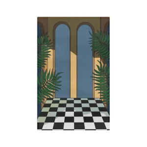 Retro Retreat Tea Towel