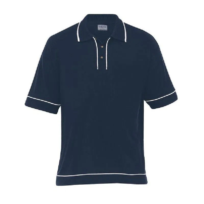 Retro Waffle Polo Mens
