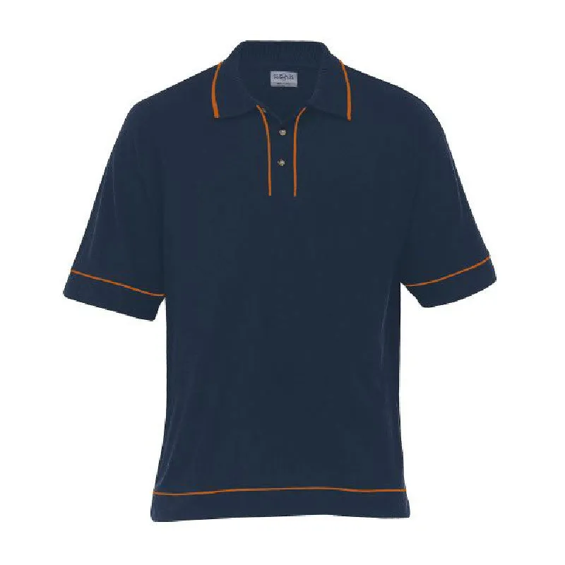 Retro Waffle Polo Mens