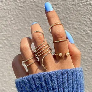 Retro Wave Open Ring