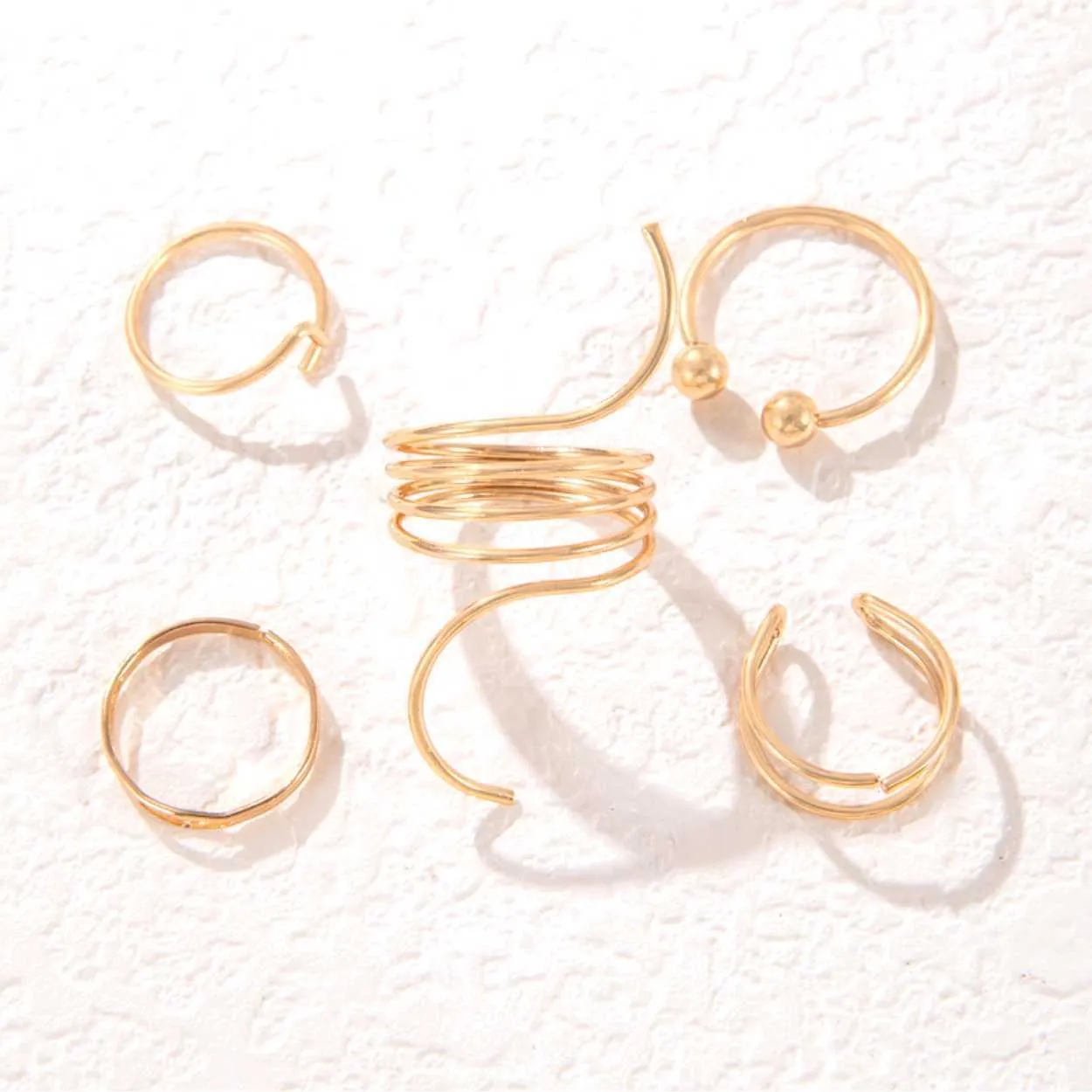 Retro Wave Open Ring