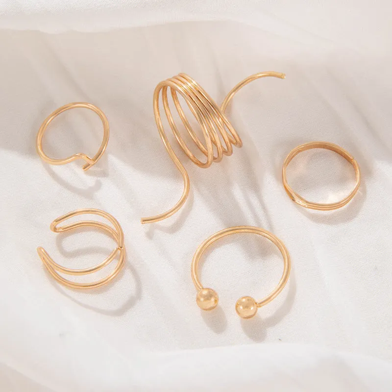 Retro Wave Open Ring