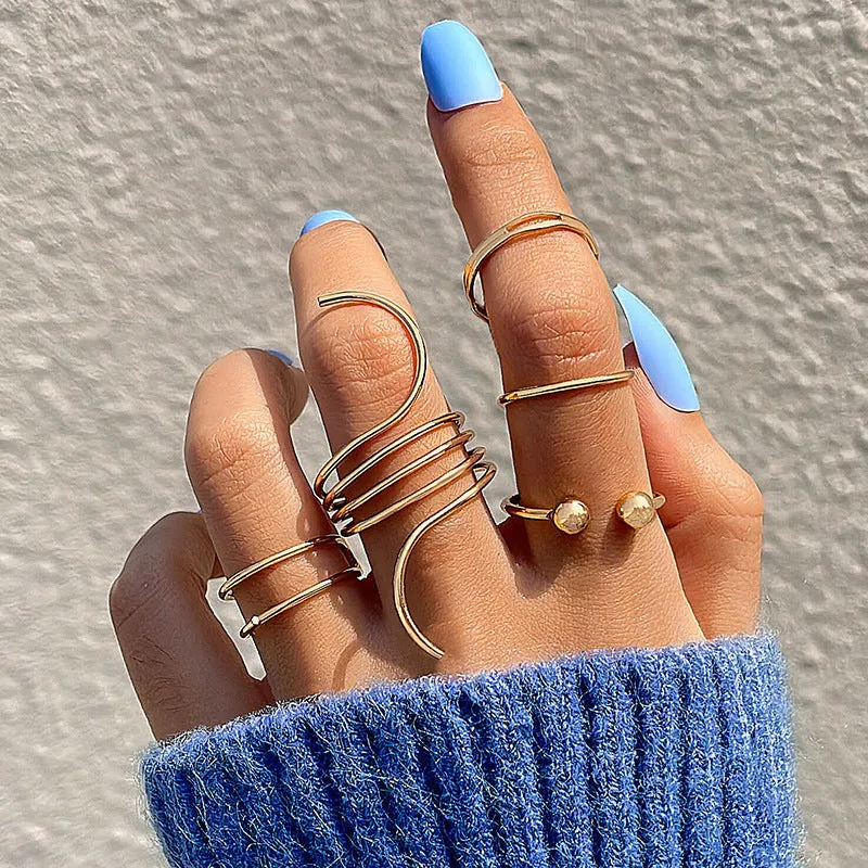 Retro Wave Open Ring