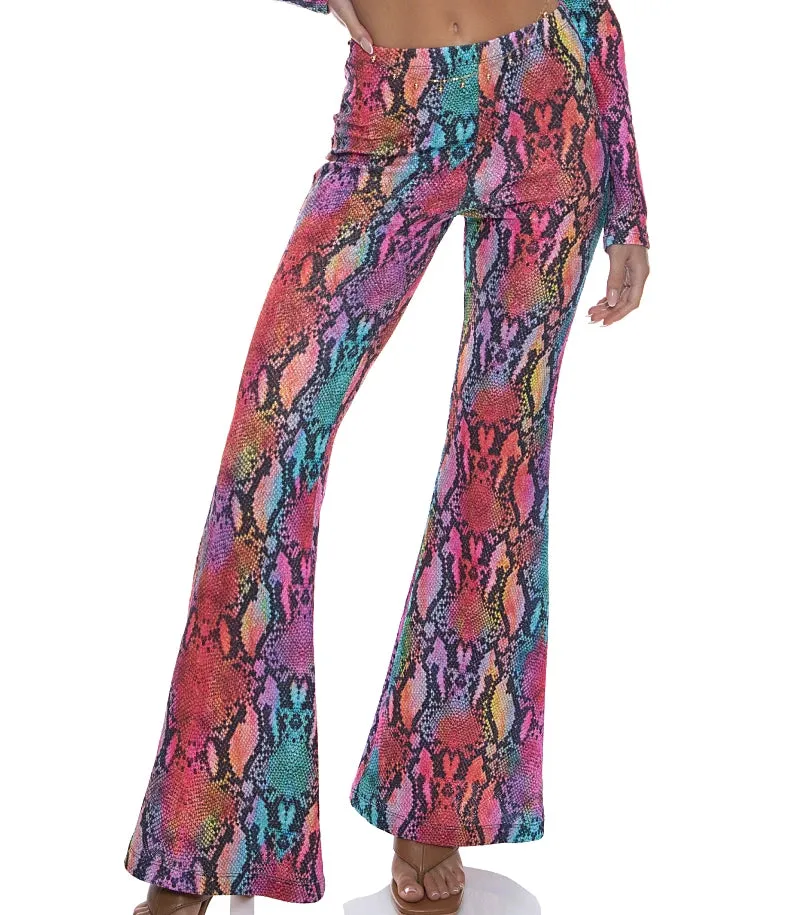 Ring Long Sleeve-Flare Pants
