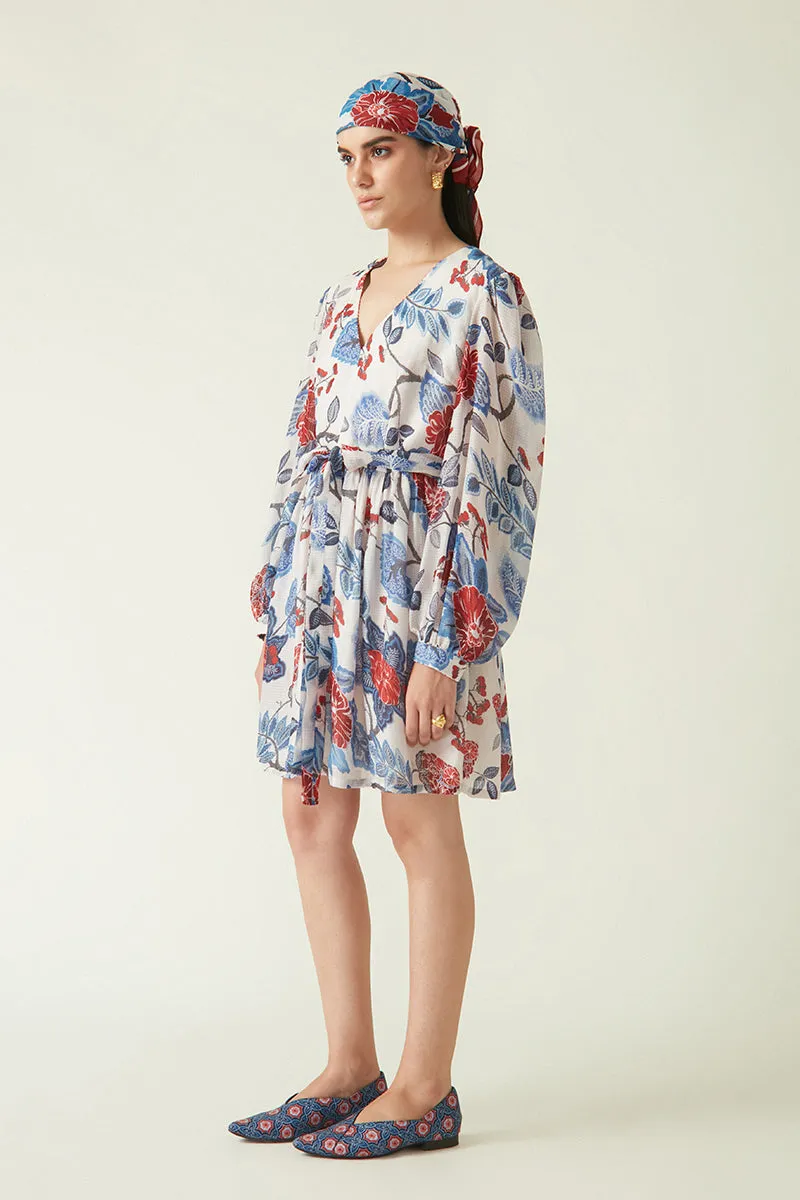 Rockefeller Holidays I  Masoni Printed Dress Dobby Checks White/Red-Navy Java collection 4JV-91