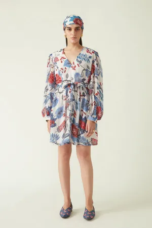 Rockefeller Holidays I  Masoni Printed Dress Dobby Checks White/Red-Navy Java collection 4JV-91