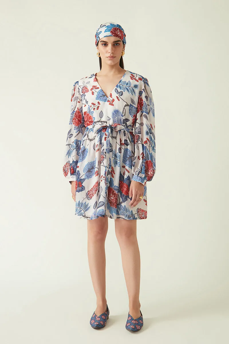 Rockefeller Holidays I  Masoni Printed Dress Dobby Checks White/Red-Navy Java collection 4JV-91