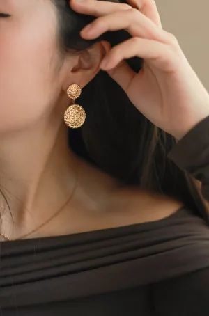 Round Stud Earrings