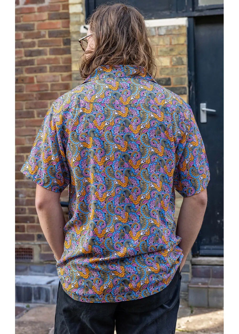 Run & Fly Mens Paisley Resort 70's Shirt Multi