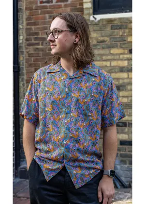 Run & Fly Mens Paisley Resort 70's Shirt Multi