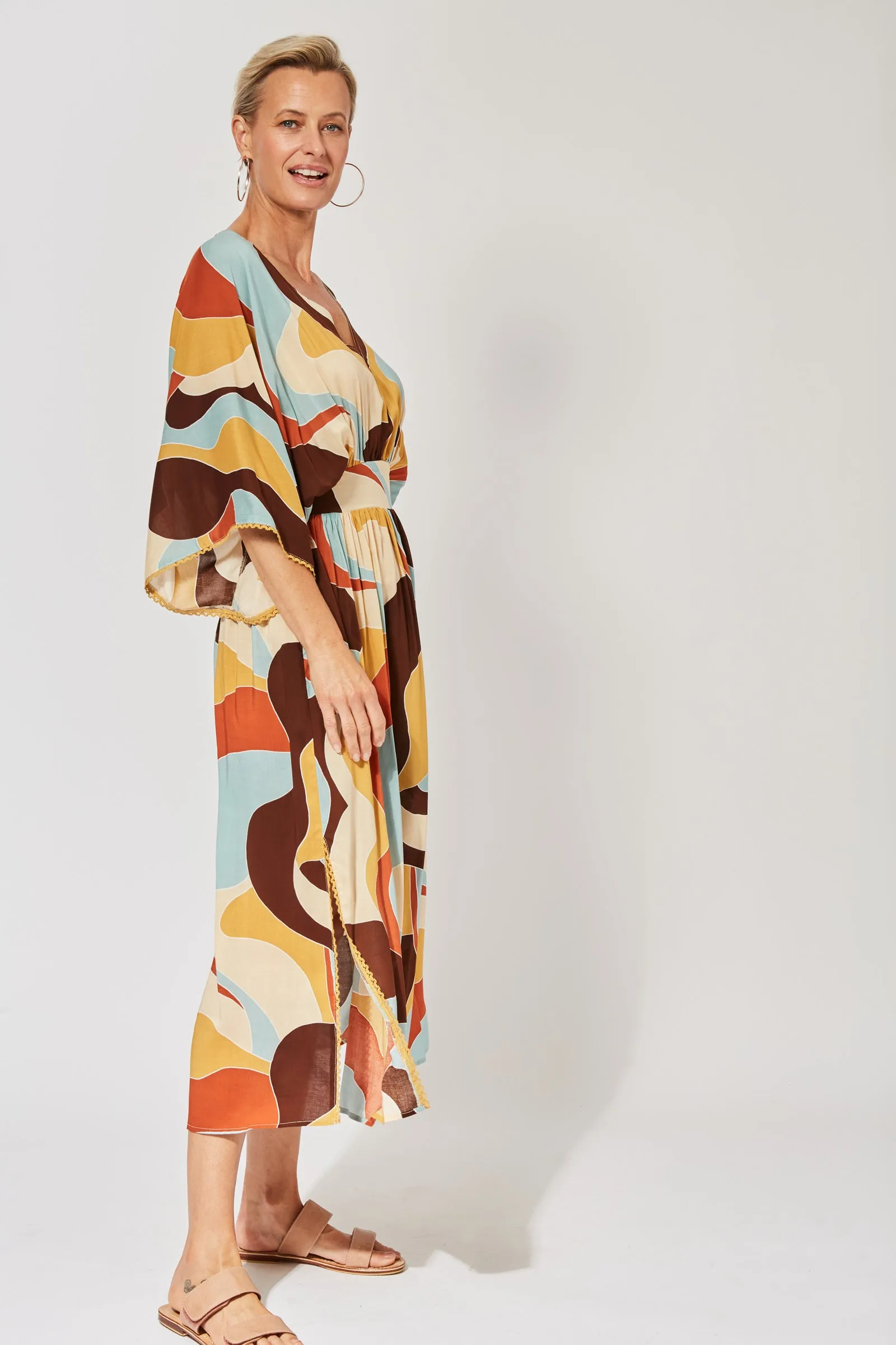 Saba Batwing Maxi in Pucci by Haven