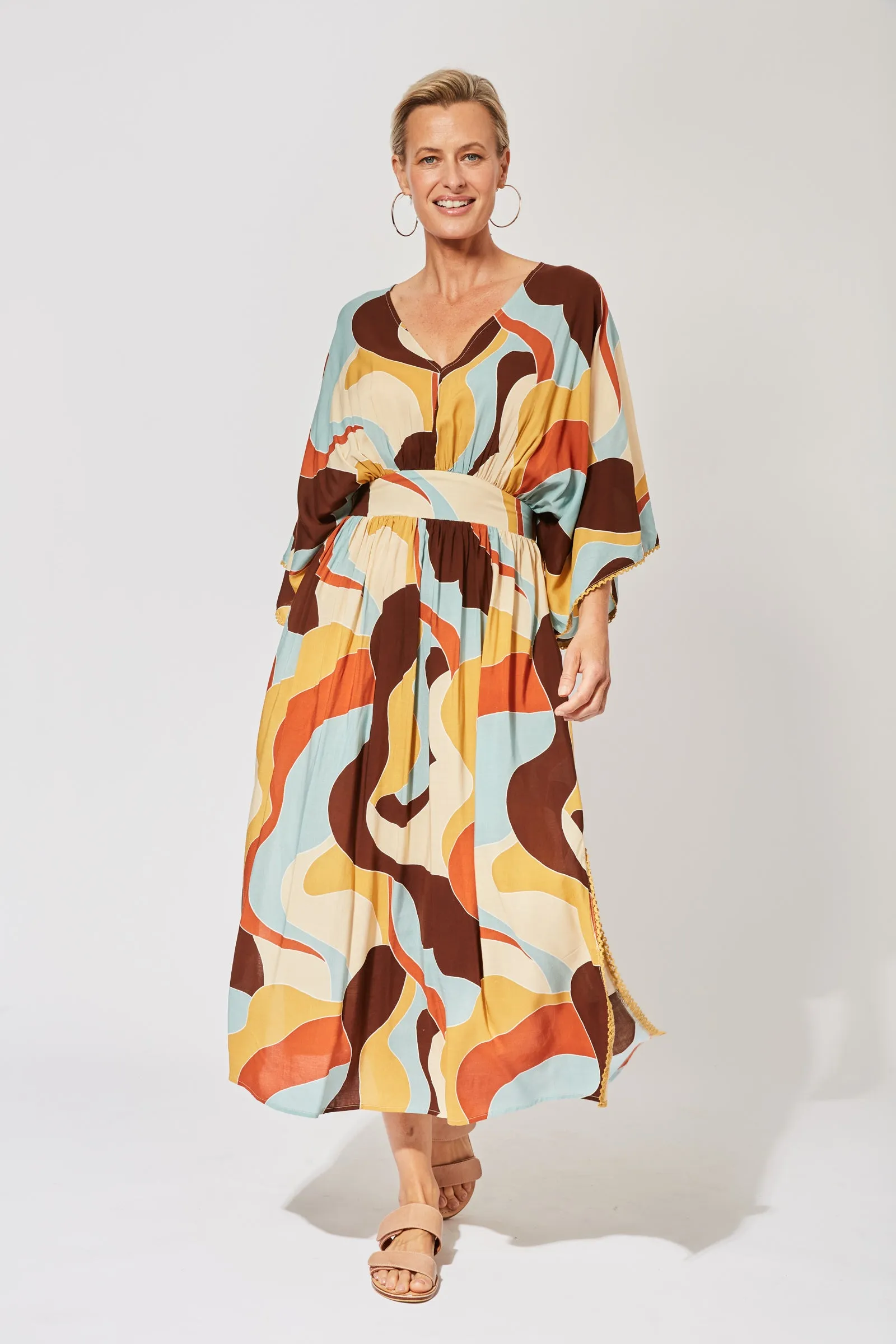 Saba Batwing Maxi in Pucci by Haven
