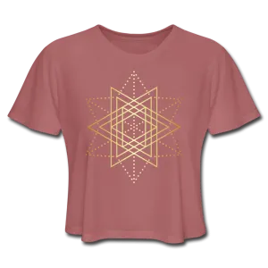 Sacred Geometry Crop Tee